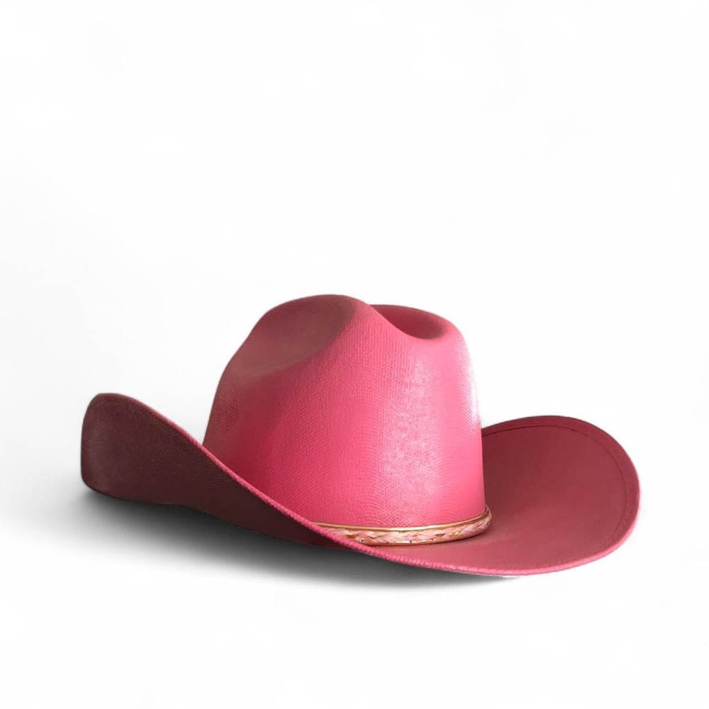 Pink Western Boho Cowboy Cowgirl Hat Cap Festival Rave Coachella Fairy Rodeo